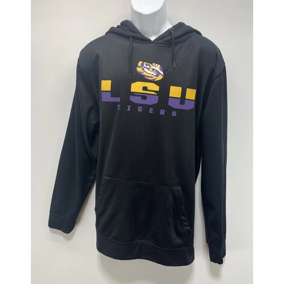LSU Tigers Colosseum Eye Of The Tiger Logo Pullover Black XXL Excellent - Picture 1 of 6